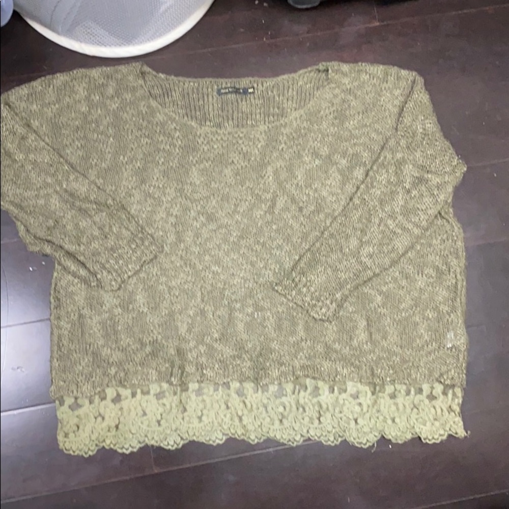 Lf stores Cred London olive green sweater